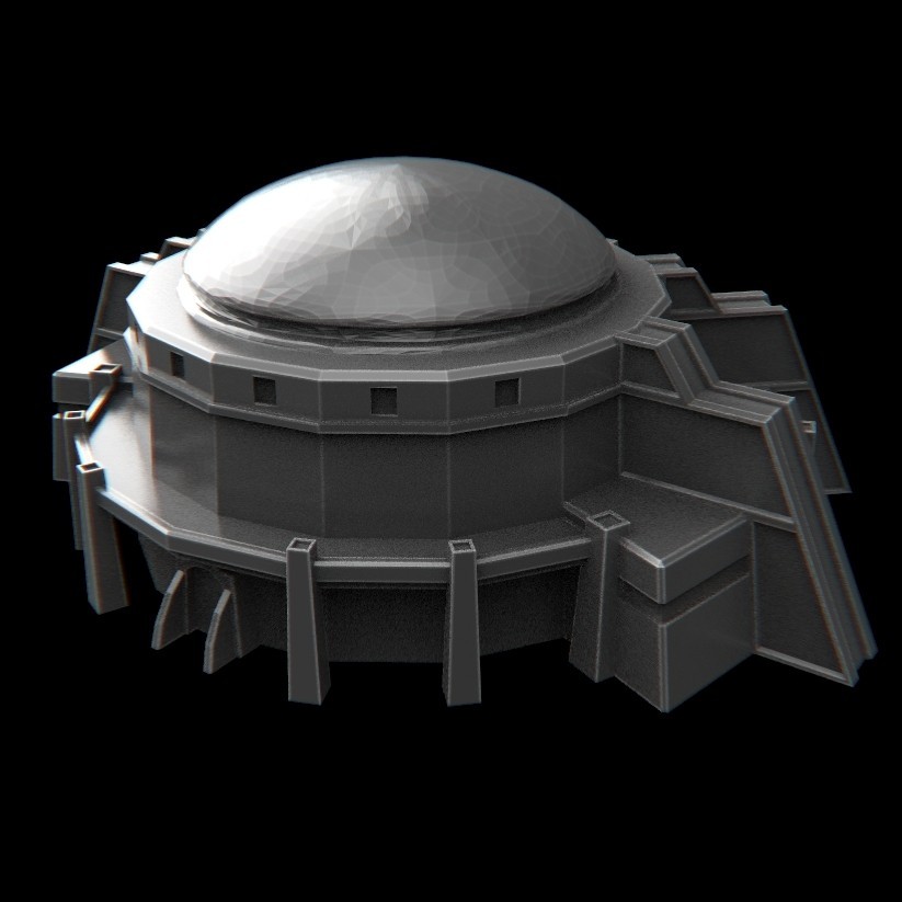 OBJ file terrain futuristic warhammer battletech 7mm ⚔・3D printing ...
